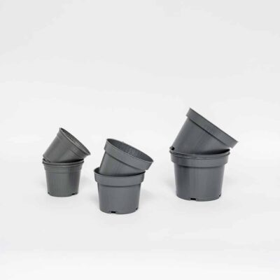 Pflanztopf-Set Recyclinggrau