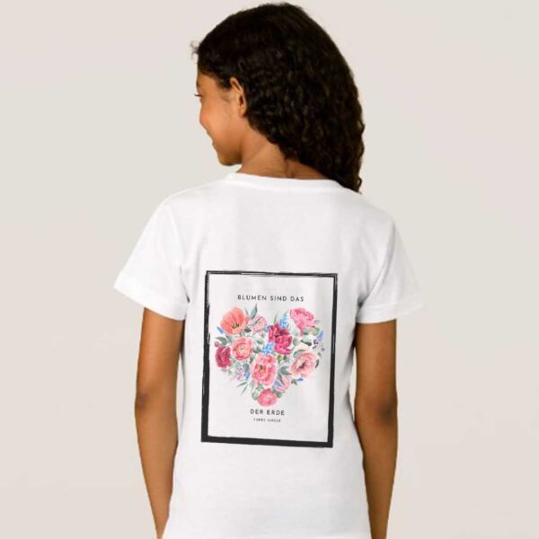 T-Shirt Terre Suisse Blumenherz hinten – Bild 2
